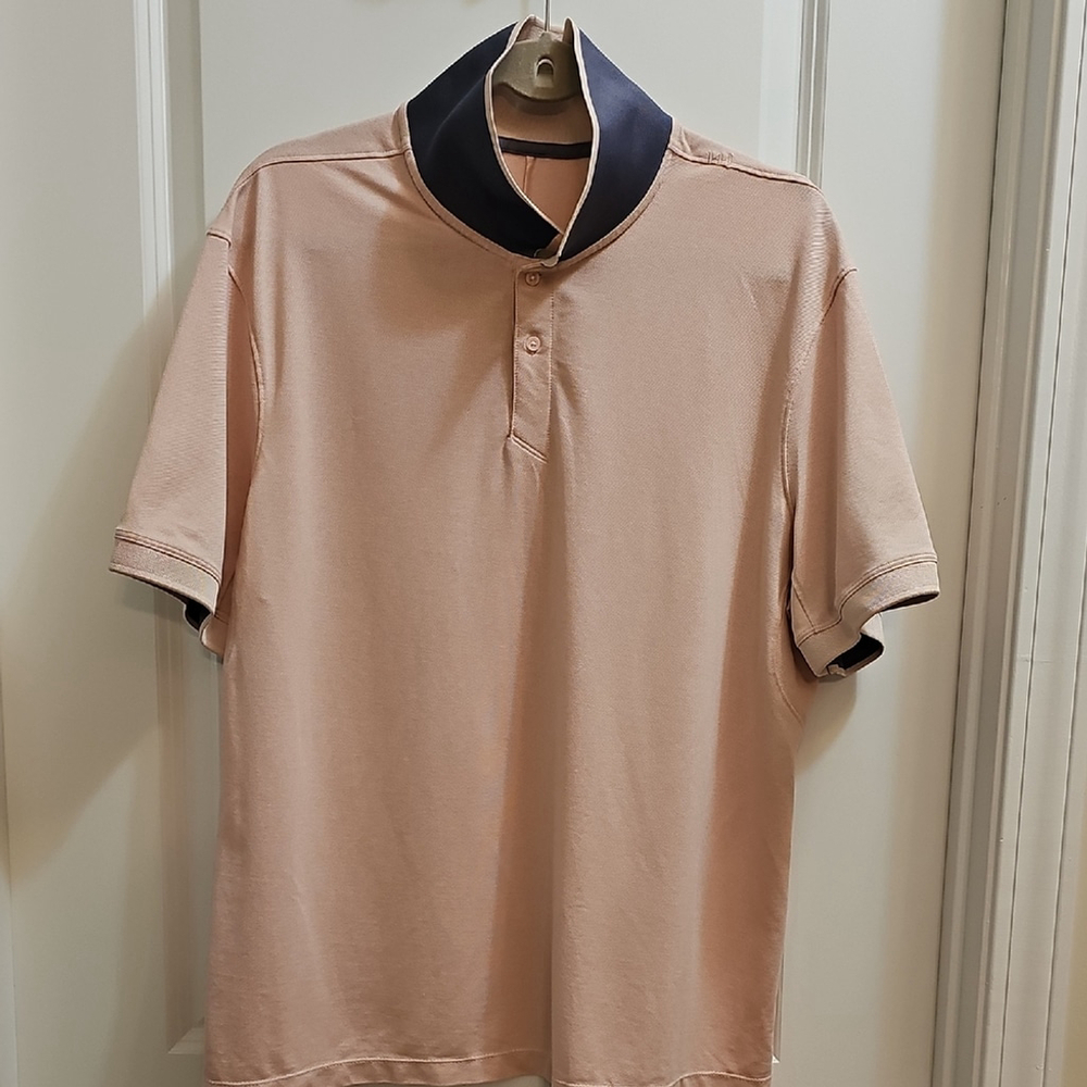 Men's Pink Short Sleeve Polo Shirt